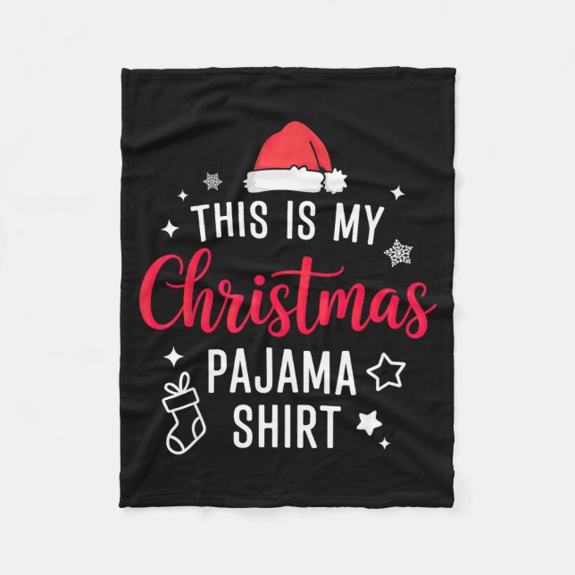 Christmas Pj Pajama Pjs  Fleecefilt (Framsidan)
