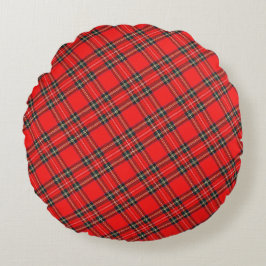 Christmas Plaid Pattern  Rund Kudde