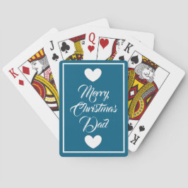 Christmas playing cards for Dad by dalDesignNZ Casinokort