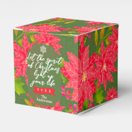 Christmas Poinsettia Green Presentaskar