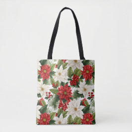 Christmas Poinsettia – Holiday Floral Design Tygkasse