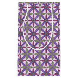 Christmas Poinsettia Stars gift bag small