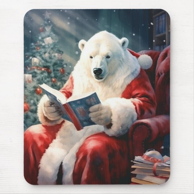 Christmas Polar Bear reading Musmatta (Framsidan)