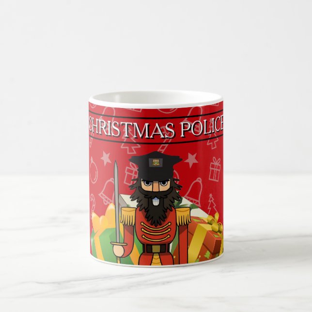 Christmas Police Mug | Funny Nutcracker Holiday Co Kaffemugg (Center)