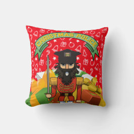 🎄 Christmas Police Throw Pillow – Funny Holiday N Kudde