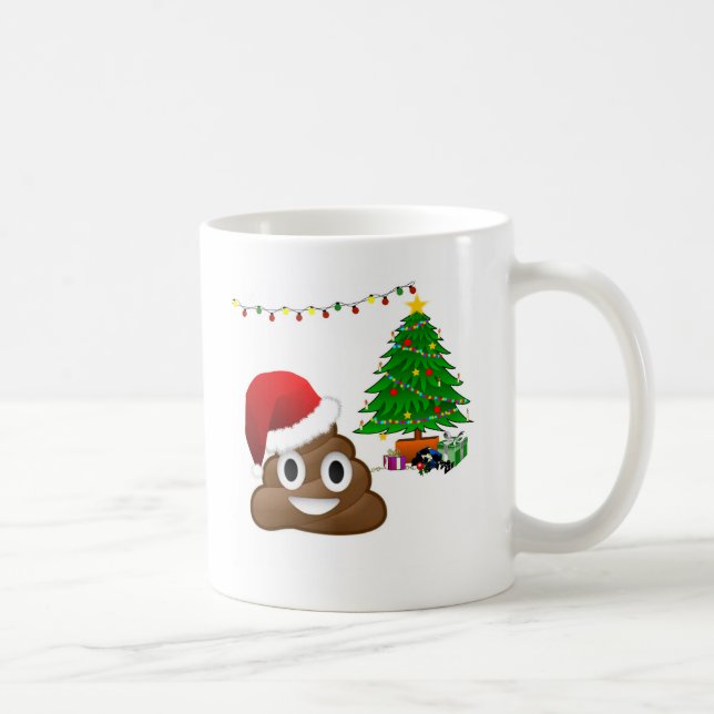 christmas poo emoji kaffemugg (Höger)