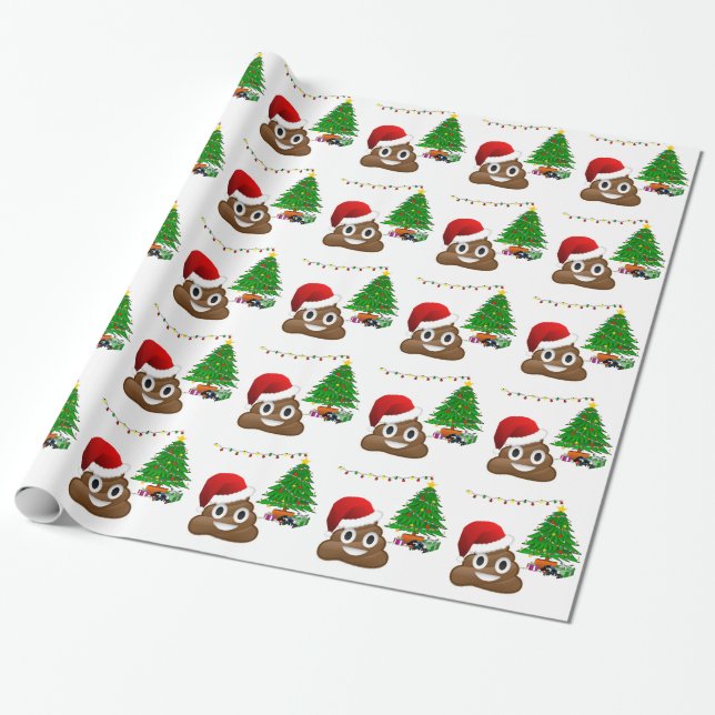 christmas poo emoji presentpapper (Utrullad)