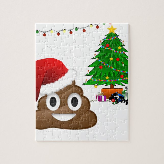 christmas poo emoji pussel (Vertikal)