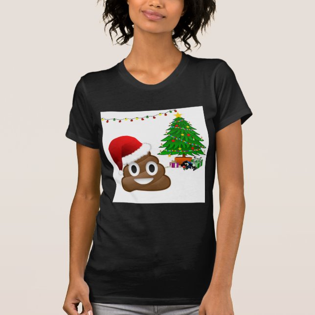 christmas poo emoji tee (Framsida)