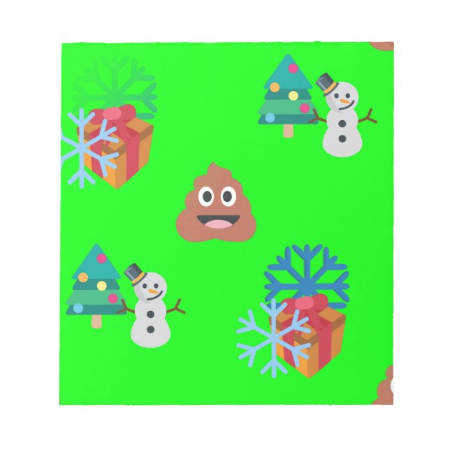 christmas poop emoji anteckningsblock (Framsida)