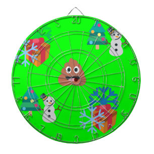 christmas poop emoji darttavla