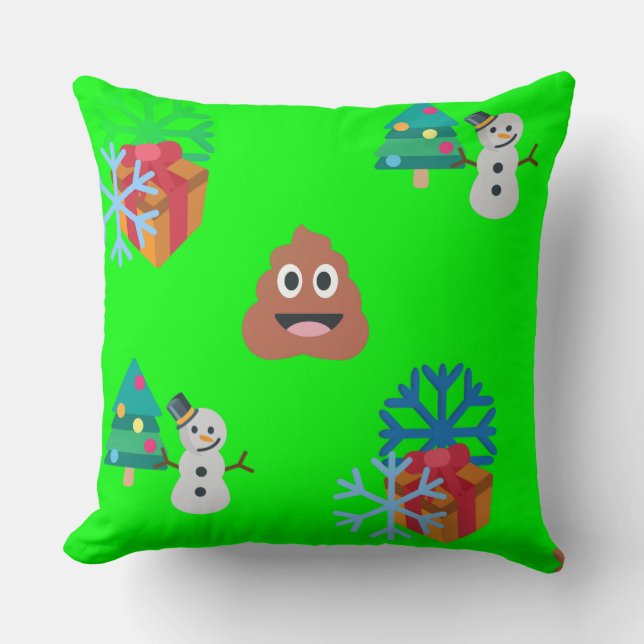 christmas poop emoji kudde (Framsida)