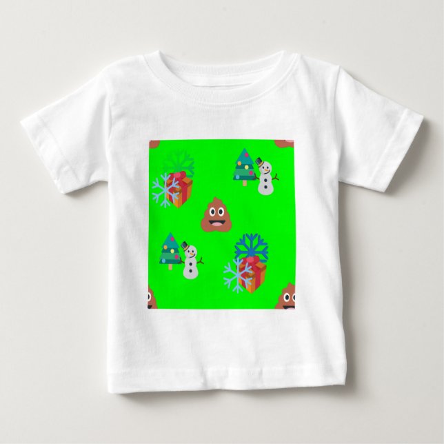 christmas poop emoji tröja (Framsida)