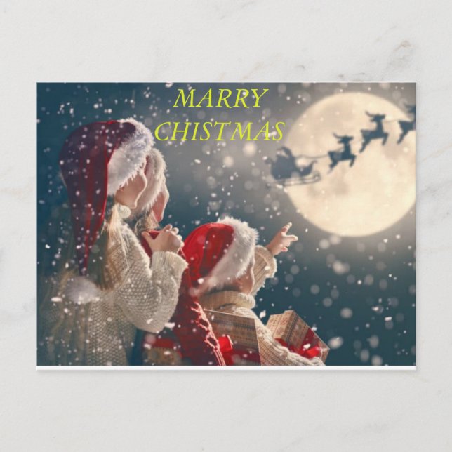 christmas Postcard Vykort (Framsida)