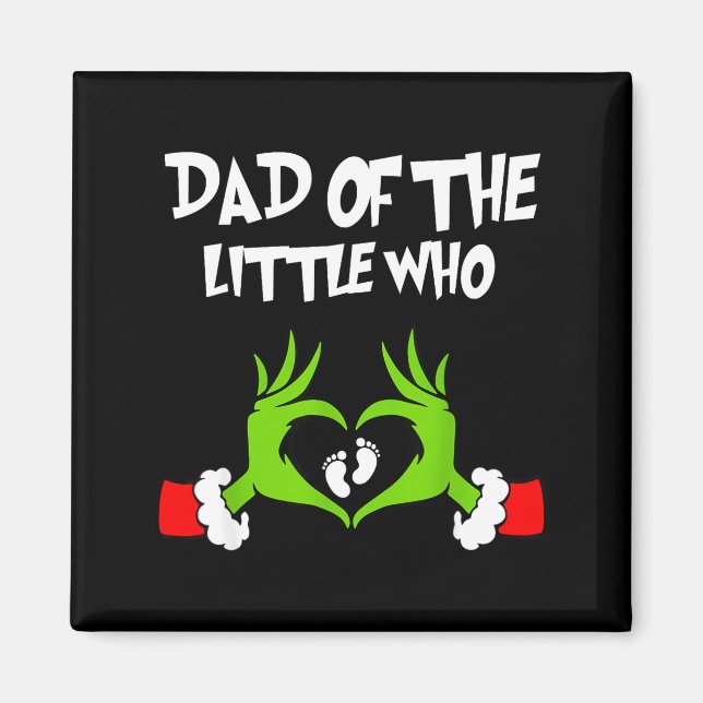 Christmas Pregnancy Announcement Funny Dad Of The  Magnet (Framsidan)