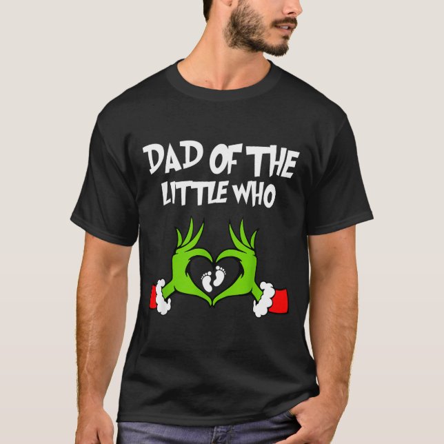 Christmas Pregnancy Announcement Funny Dad Of The  T Shirt (Framsida)