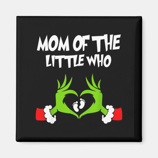 Christmas Pregnancy Announcement Funny Mom Of The  Magnet (Framsidan)