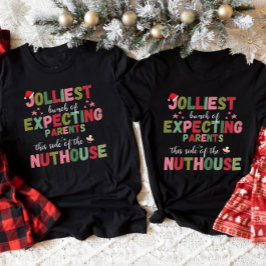 Christmas Pregnancy Announcement Matching Couple T Shirt