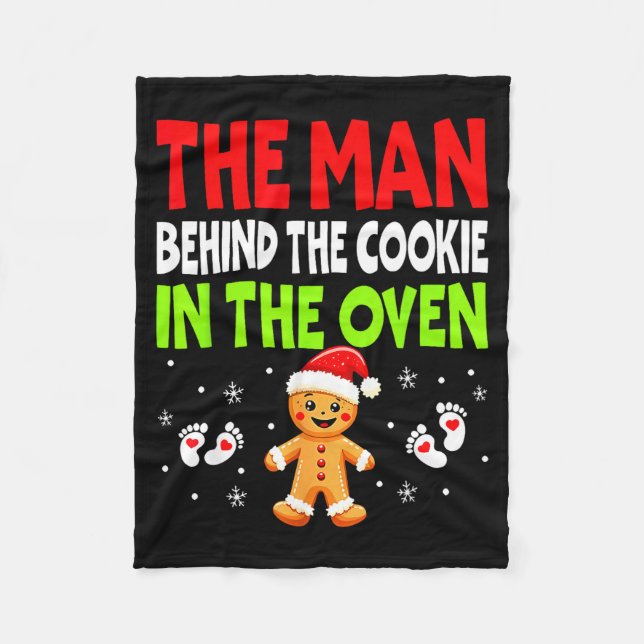 Christmas Pregnancy The Man Behind The Cookie In T Fleecefilt (Framsidan)