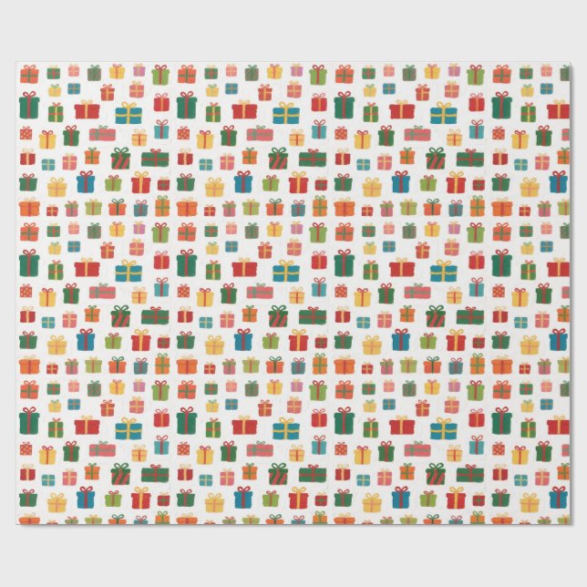 Christmas Presents And Colourful Gifts Packaging Presentpapper (Platt)