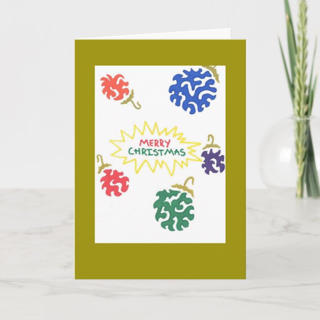 christmas-prydnadskort helgkort (Framsida)