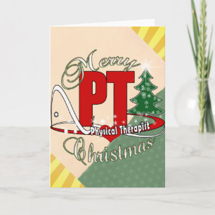 CHRISTMAS PT Fysisk terapi Helgkort
