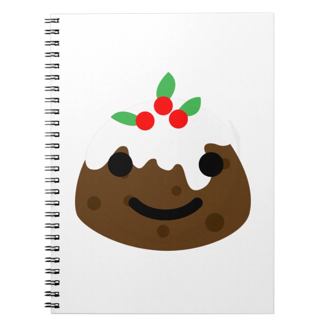 christmas pudding emoji anteckningsbok (Framsidan)