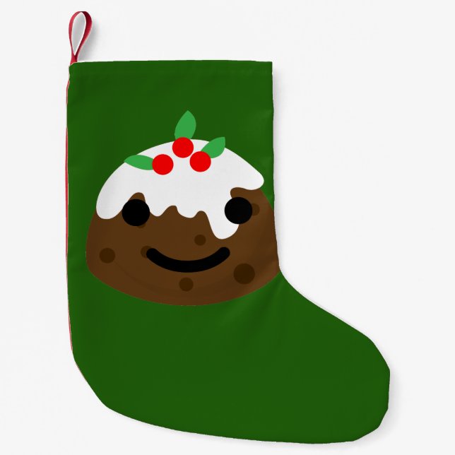 christmas pudding emoji liten julstrumpa (Framsidan)