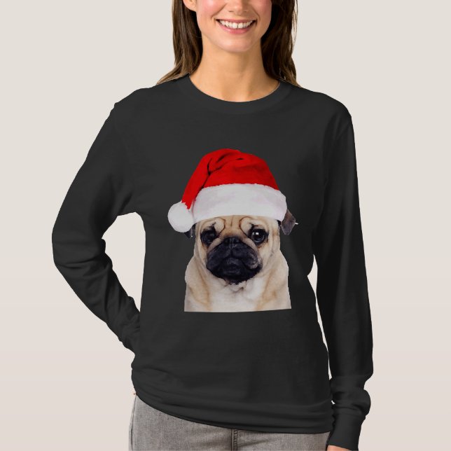 CHRISTMAS PUG Classic T-Shirt 971 (Framsida)