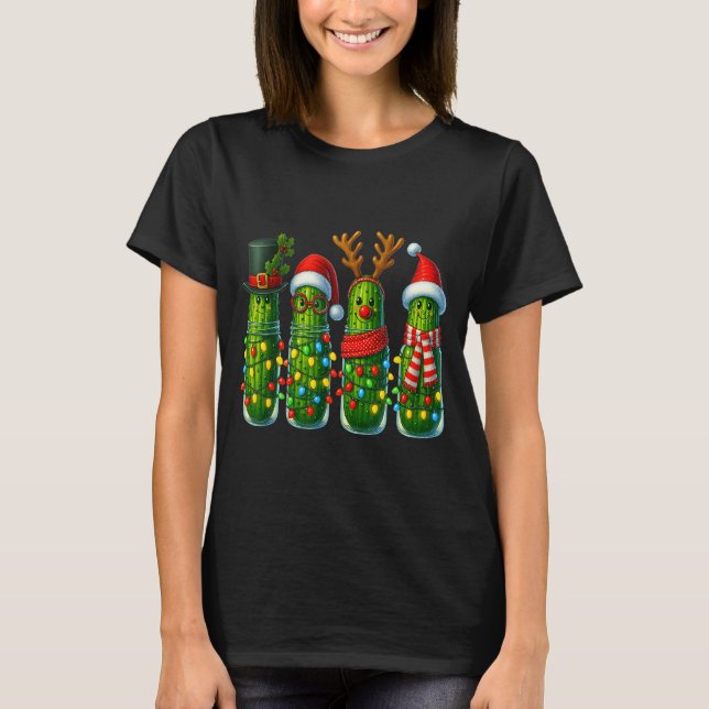 Christmas Pun Ckle Lights Funny Vegetable Holiday  T Shirt (Framsida)