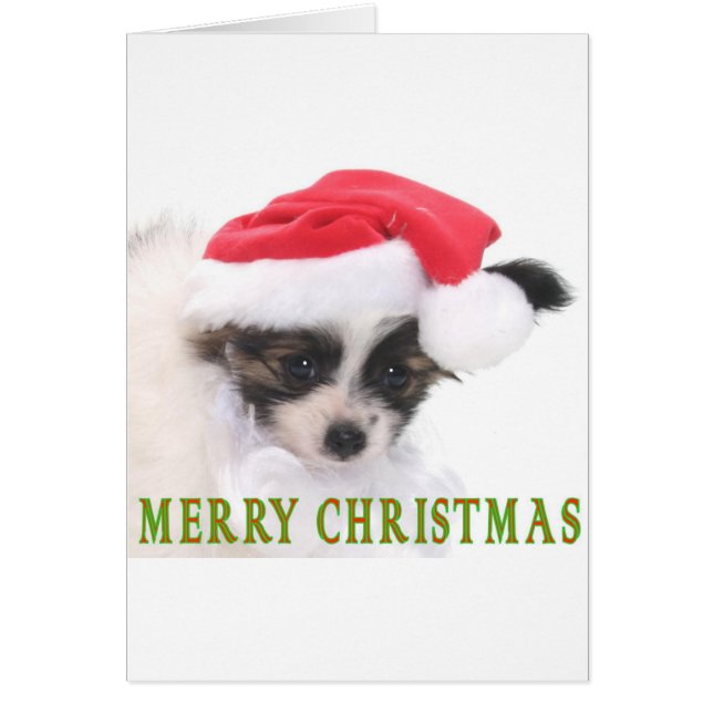 CHRISTMAS PUPPY HÄLSNINGSKORT (Framsidan)