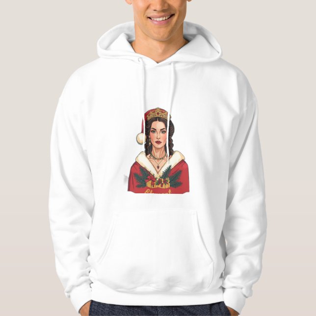 Christmas Queen in Her Element Hoodie (Framsida)