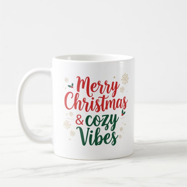 Christmas Quote Mug , Holiday Gift Mug Kaffemugg (Vänster)