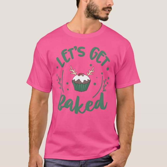 Christmas Quotes With Cupcake Design friend T Shirt (Framsida)