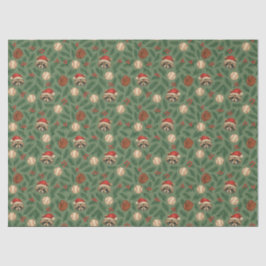 Christmas Raccoon Baseball Tissue Paper