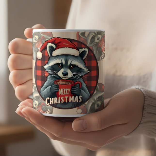 Christmas Raccoon Cocoa Cheer Mugg (Christmas Raccoon Cocoa Cheer Mug)