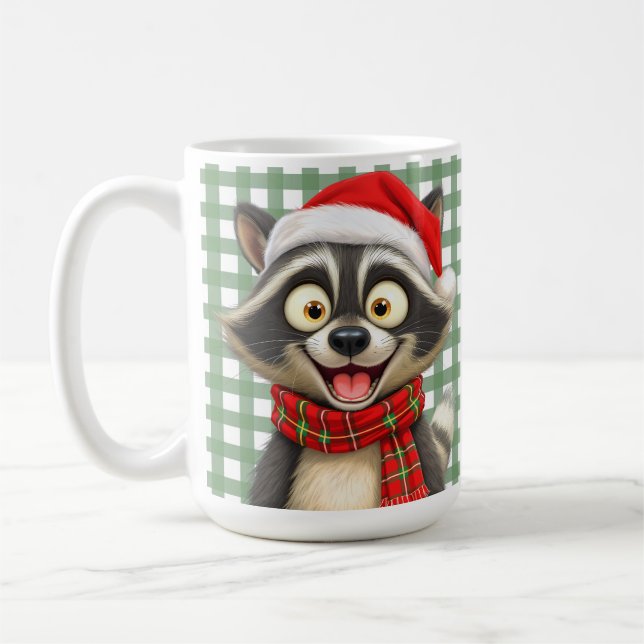 Christmas Raccoon Kaffemugg (Vänster)
