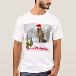 Christmas Raccoon T-Shirt