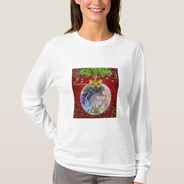 CHRISTMAS RÅTTA T SHIRT (Framsida)