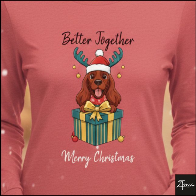Christmas Red Cocker Spaniel Gift Graphic T Shirt (Skapare uppladdad)
