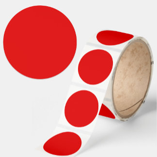 Christmas Red Color solid minimalist Runt Klistermärke