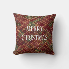 Christmas, Red Gold Green ,White Merry Christmas Kudde