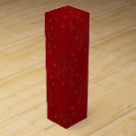 CHRISTMAS RED MED GULD CHAMPAGNE GLASSES PRESENTASK FÖR VINFLASKA<br><div class="desc">CHRISTMAS RED MED GULD CHAMPAGNE GLASSES</div>