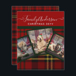 CHRISTMAS Red Tartan Photo Collage<br><div class="desc">Lägg till tre foton och din egen text för att anpassa det här moderna trendigets fotokollage jul eller helgdagar hälsning-flygare. De gör vackra keepsakes (kan ramas in). Lägg till foton av familj, husdjur (hund, katt, häst, hamster, gässling, orm, kanin osv.). helgdagar, vänner, hobbieser, seleds, instagram bilder så som du vill...</div>