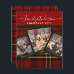CHRISTMAS Red Tartan Photo Collage<br><div class="desc">Lägg till tre foton och din egen text för att anpassa det här moderna trendigets fotokollage jul eller helgdagar hälsning-flygare. De gör vackra keepsakes (kan ramas in). Lägg till foton av familj, husdjur (hund, katt, häst, hamster, gässling, orm, kanin osv.). helgdagar, vänner, hobbieser, seleds, instagram bilder så som du vill...</div>