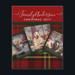 CHRISTMAS Red Tartan Photo Collage Flygblad<br><div class="desc">Lägg till tre foton och din egen text för att anpassa det här moderna trendigets fotokollage jul eller helgdagar hälsning-flygare. De gör vackra keepsakes (kan ramas in). Lägg till foton av familj, husdjur (hund, katt, häst, hamster, gässling, orm, kanin osv.). helgdagar, vänner, hobbieser, seleds, instagram bilder så som du vill...</div>