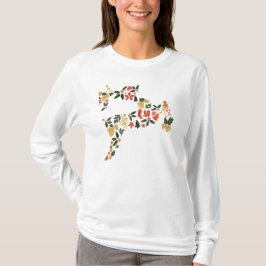 Christmas Reindeer Collage – Festive Holida T Shirt