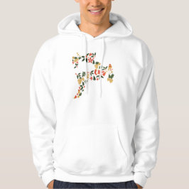 Christmas Reindeer Collage Hoodie – Festive Holida