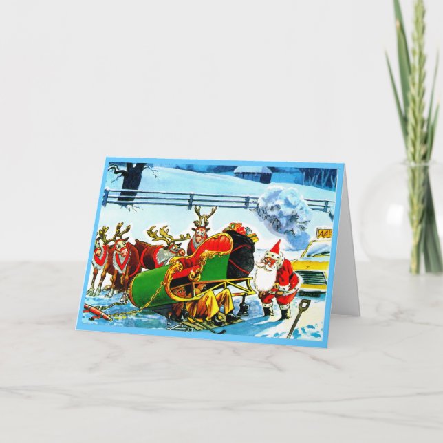 CHRISTMAS REINDEER HELGKORT (Framsida)