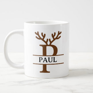 Christmas Reindeer holiday Mug, Custom winter Jumbo Mugg